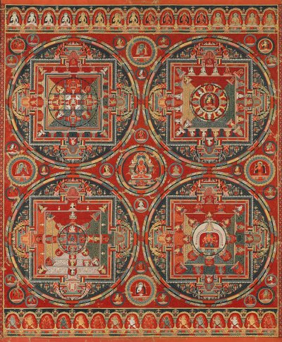Quattro Mandala del Ciclo Vajravali da Unbekannt Unbekannt
